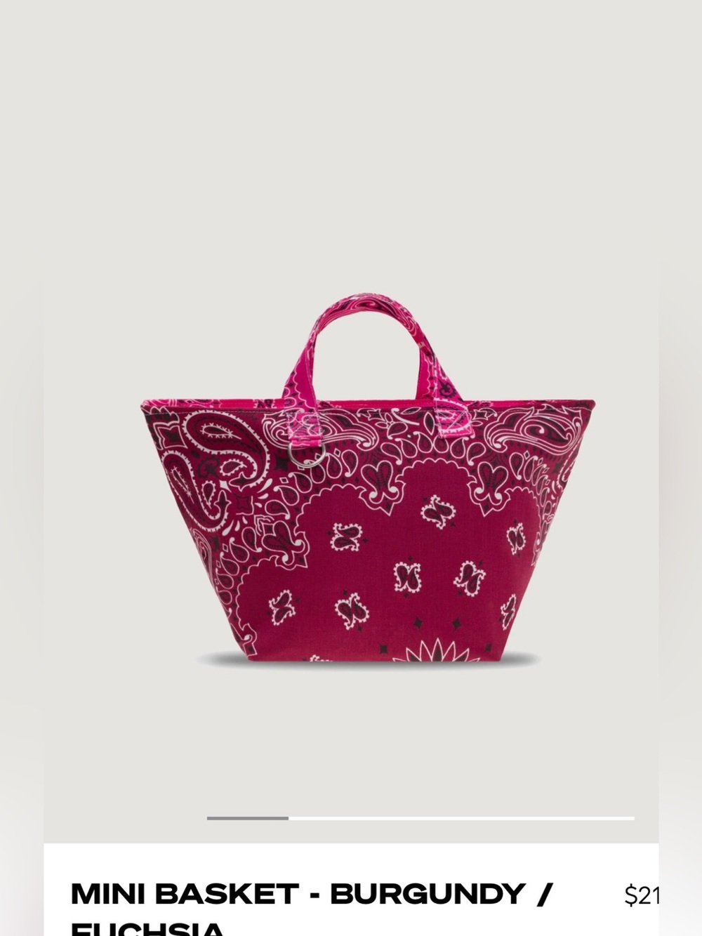 Call It By Your Name Mini Basket Purse